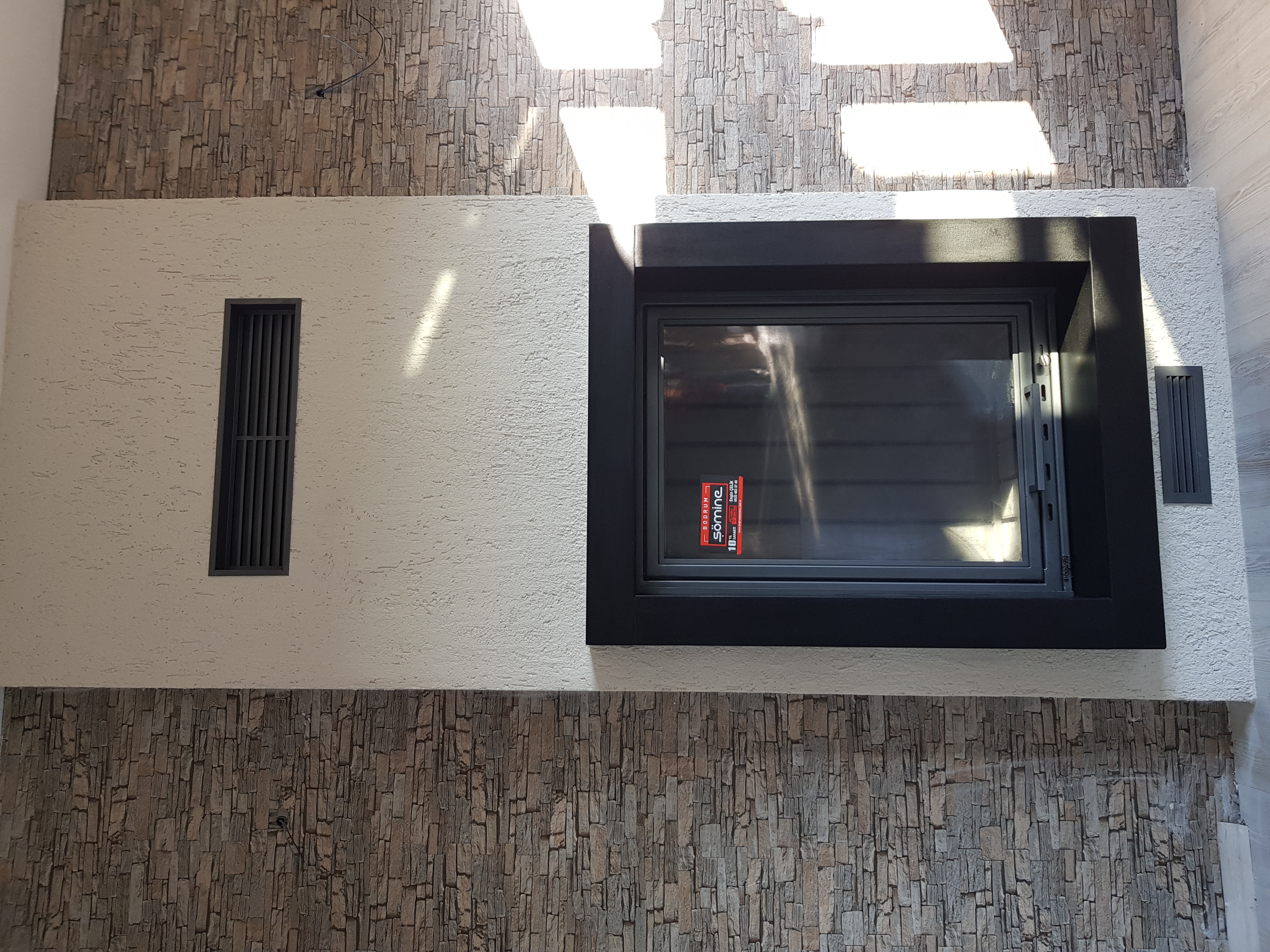 Müşteri şömine örneği